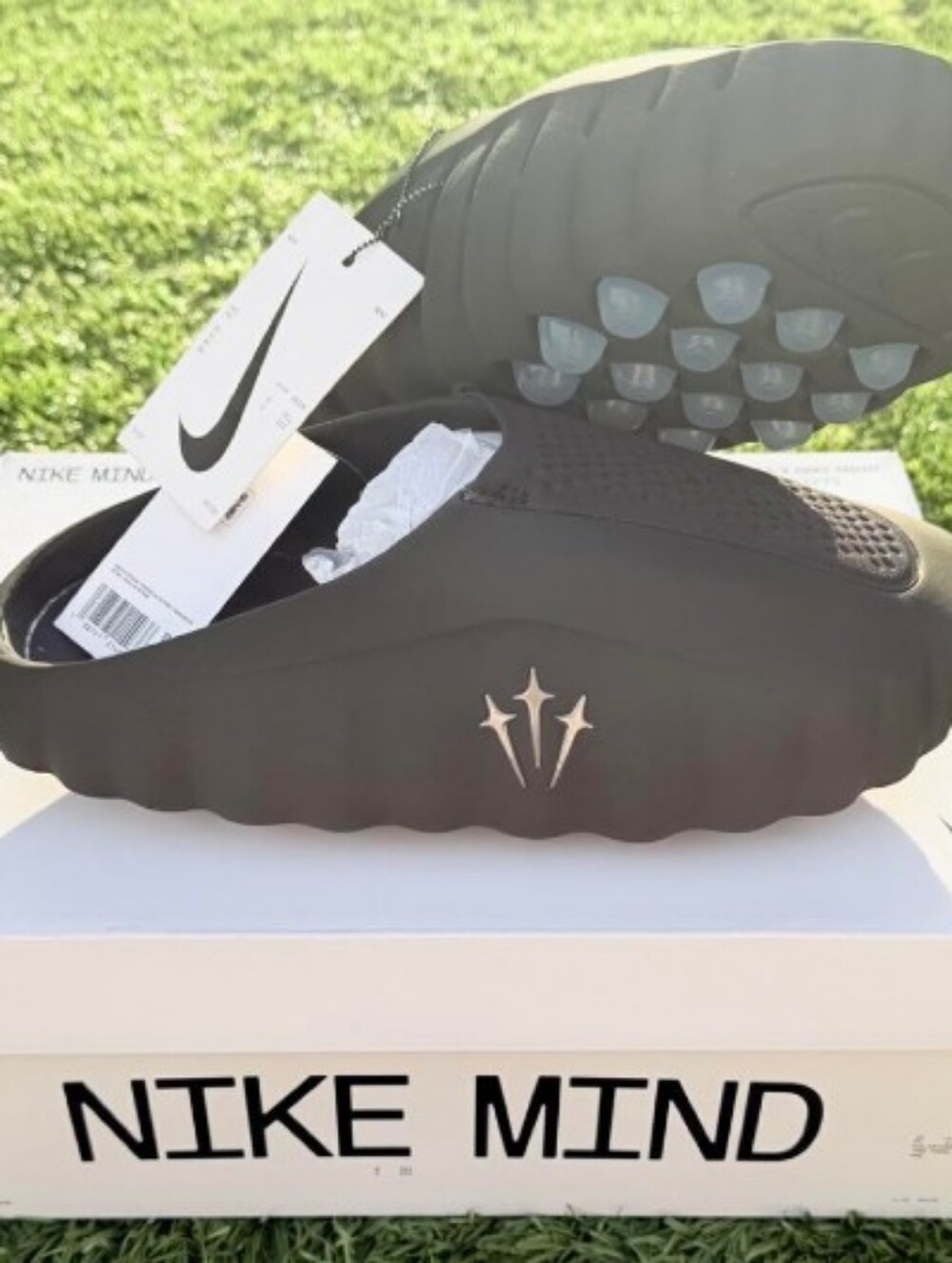 Nike Men's Black Slip-On Sandals